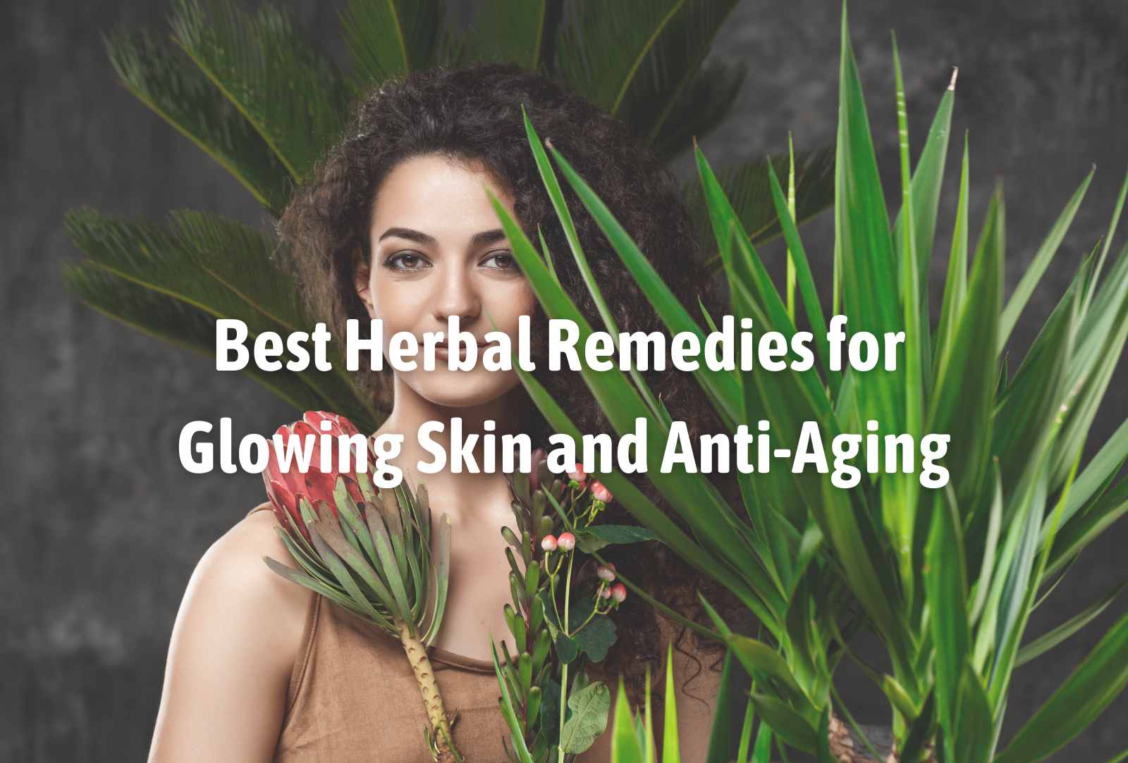 Natural herbal botanicals for skin wellness — turmeric, moringa and ashwagandha supplements