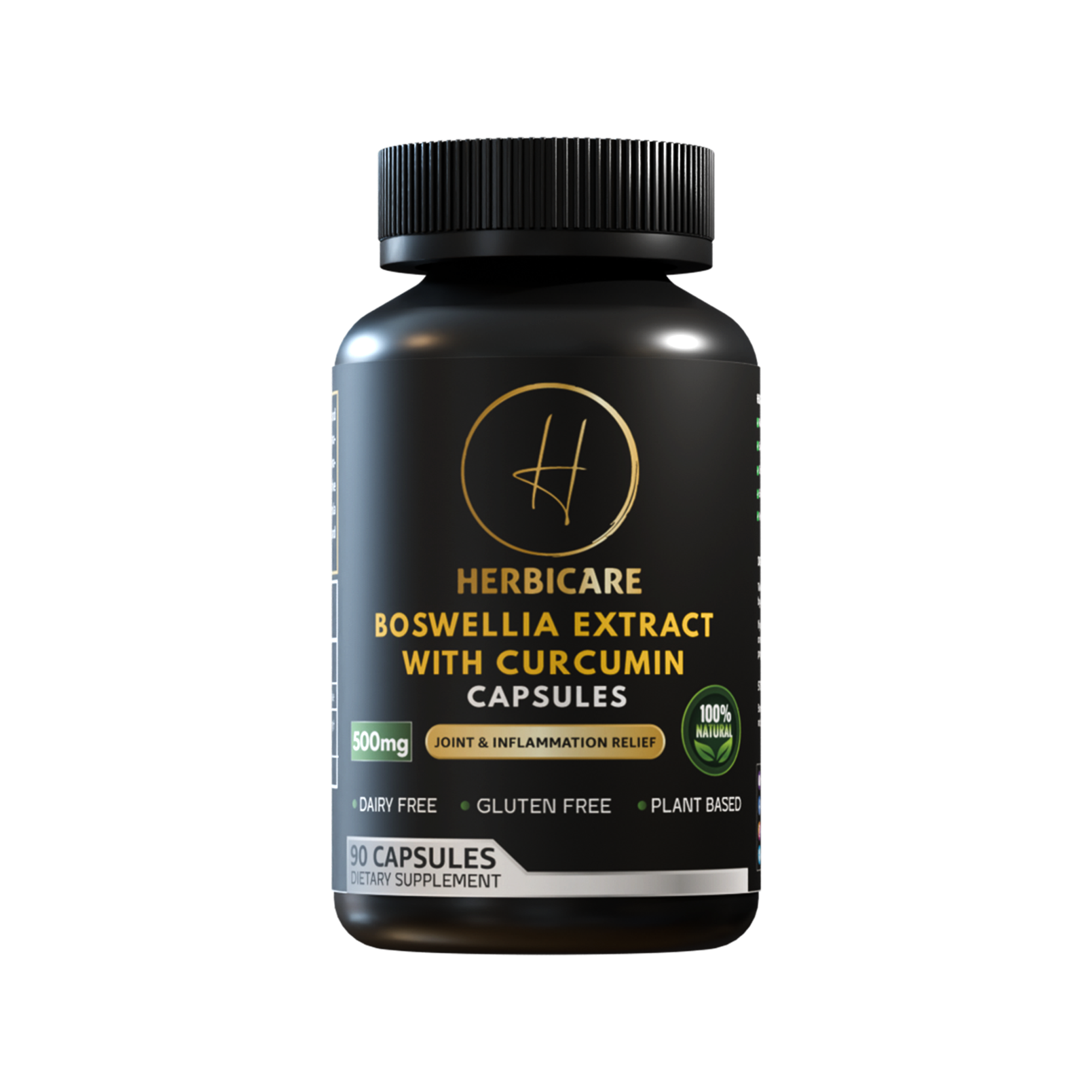 Boswellia Extract with Curcumin Capsules (90 Count)