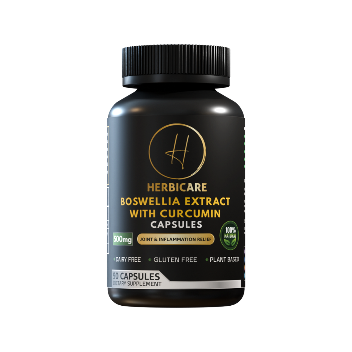 Herbicare Boswellia Extract with Curcumin capsules, 90 count