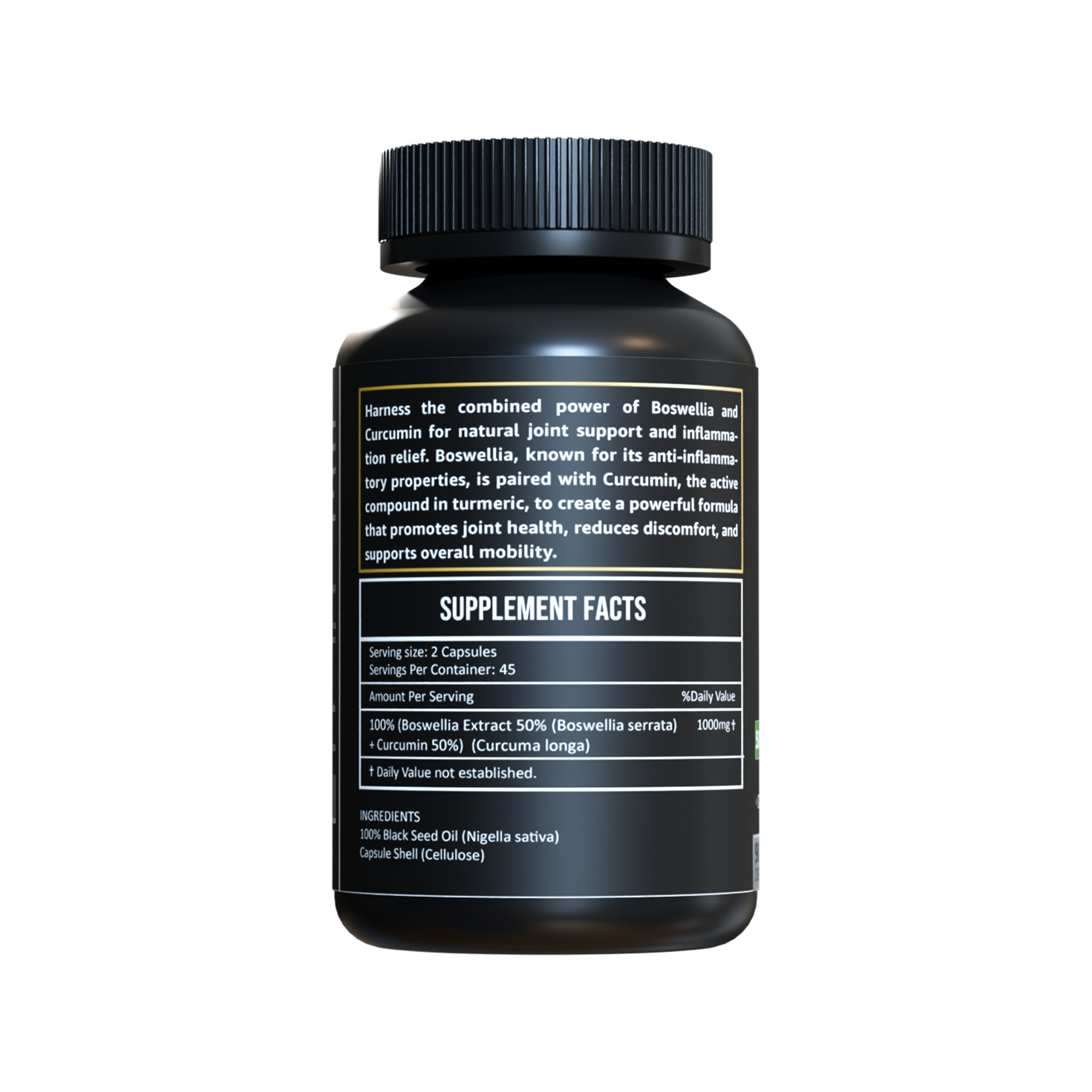 Boswellia Extract with Curcumin Capsules (90 Count)