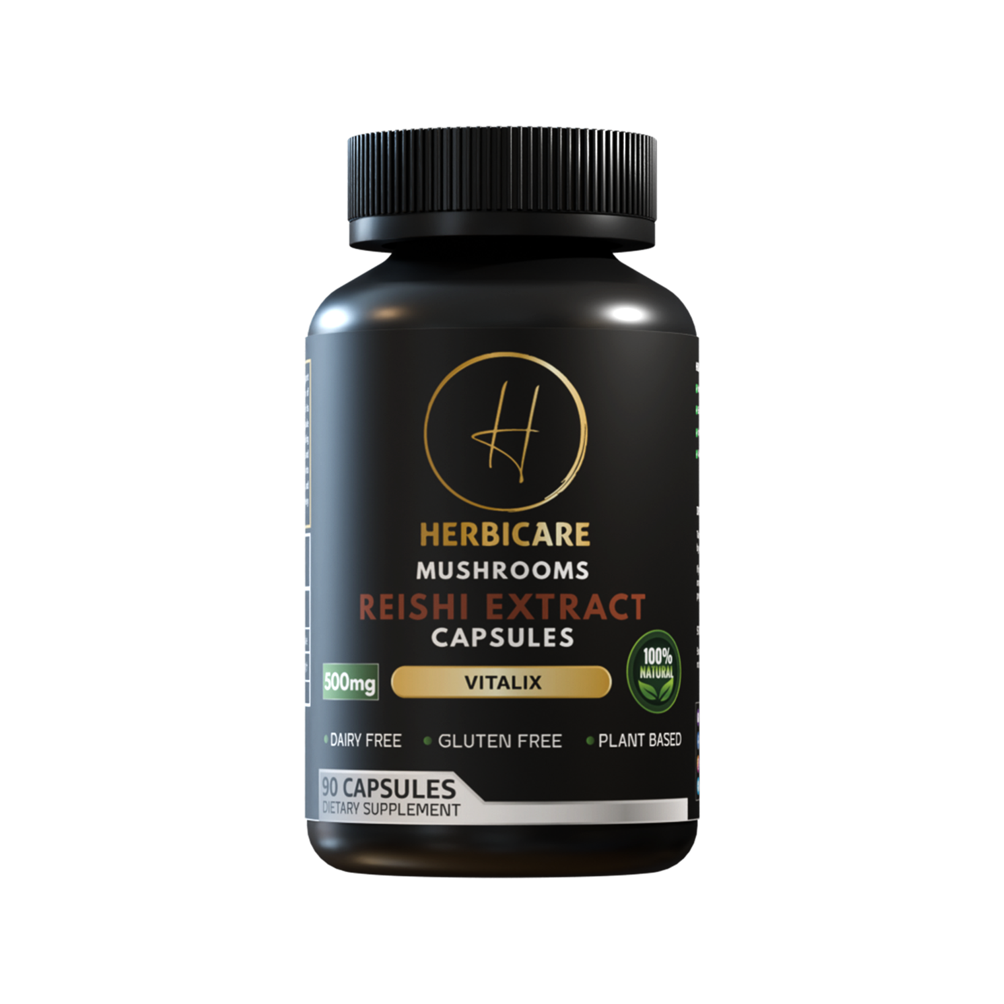 Reishi Mushroom Capsules (90 Count) – Immune Support