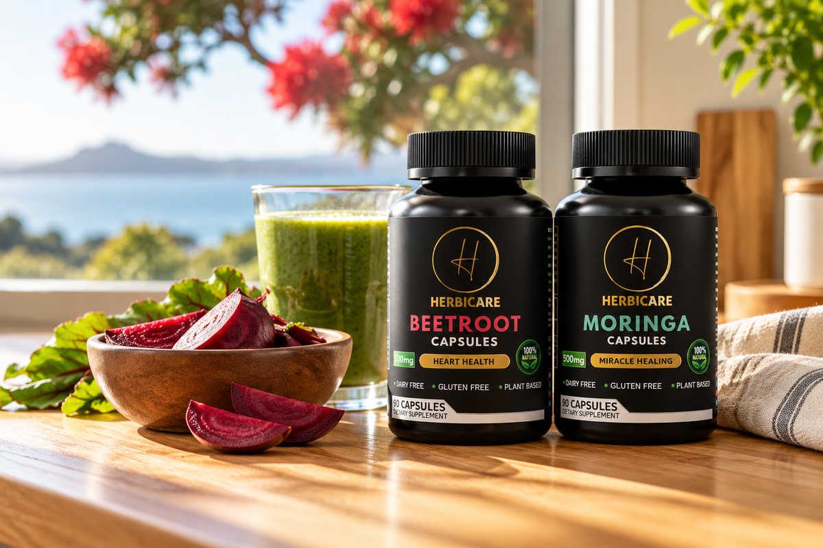 Morning Green Pair: Moringa + Beetroot