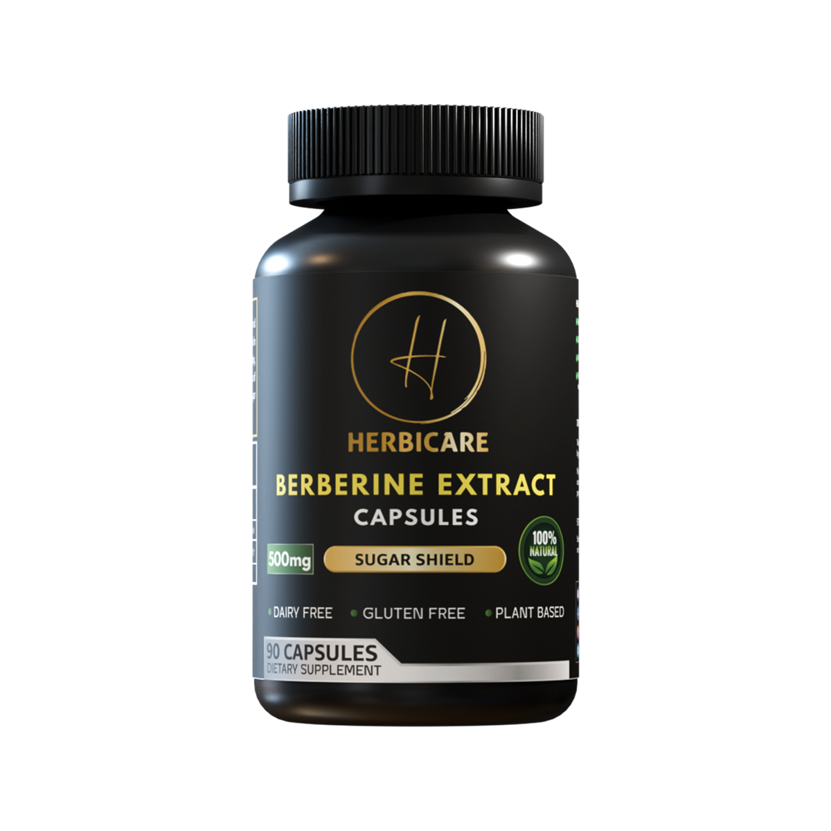 Herbicare Berberine Extract Capsules – bottle, front label