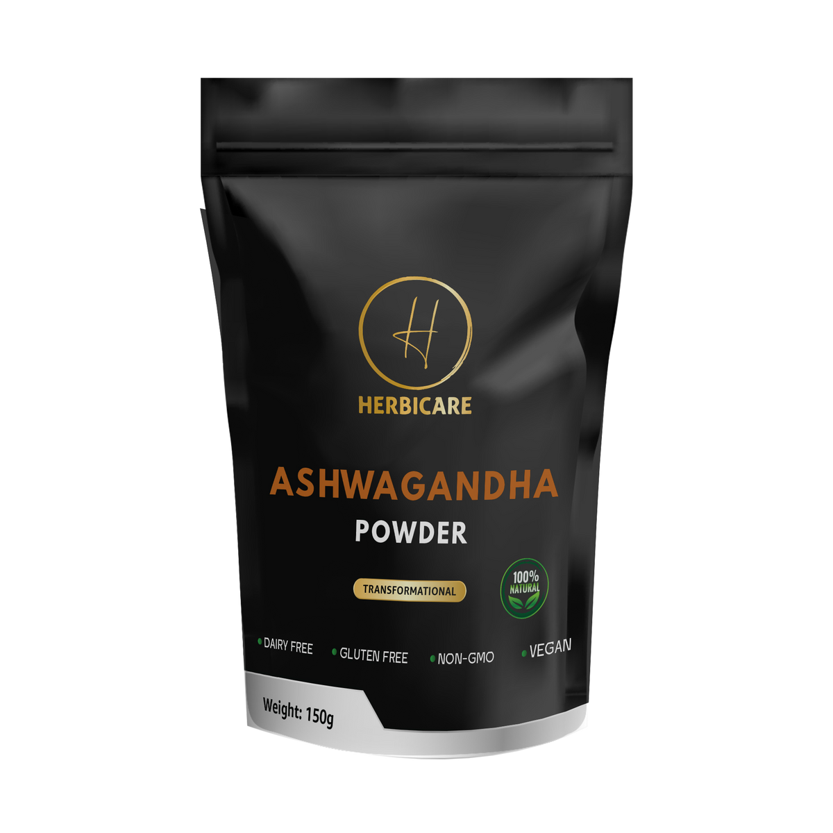 Herbicare Ashwagandha root powder, 150g pouch