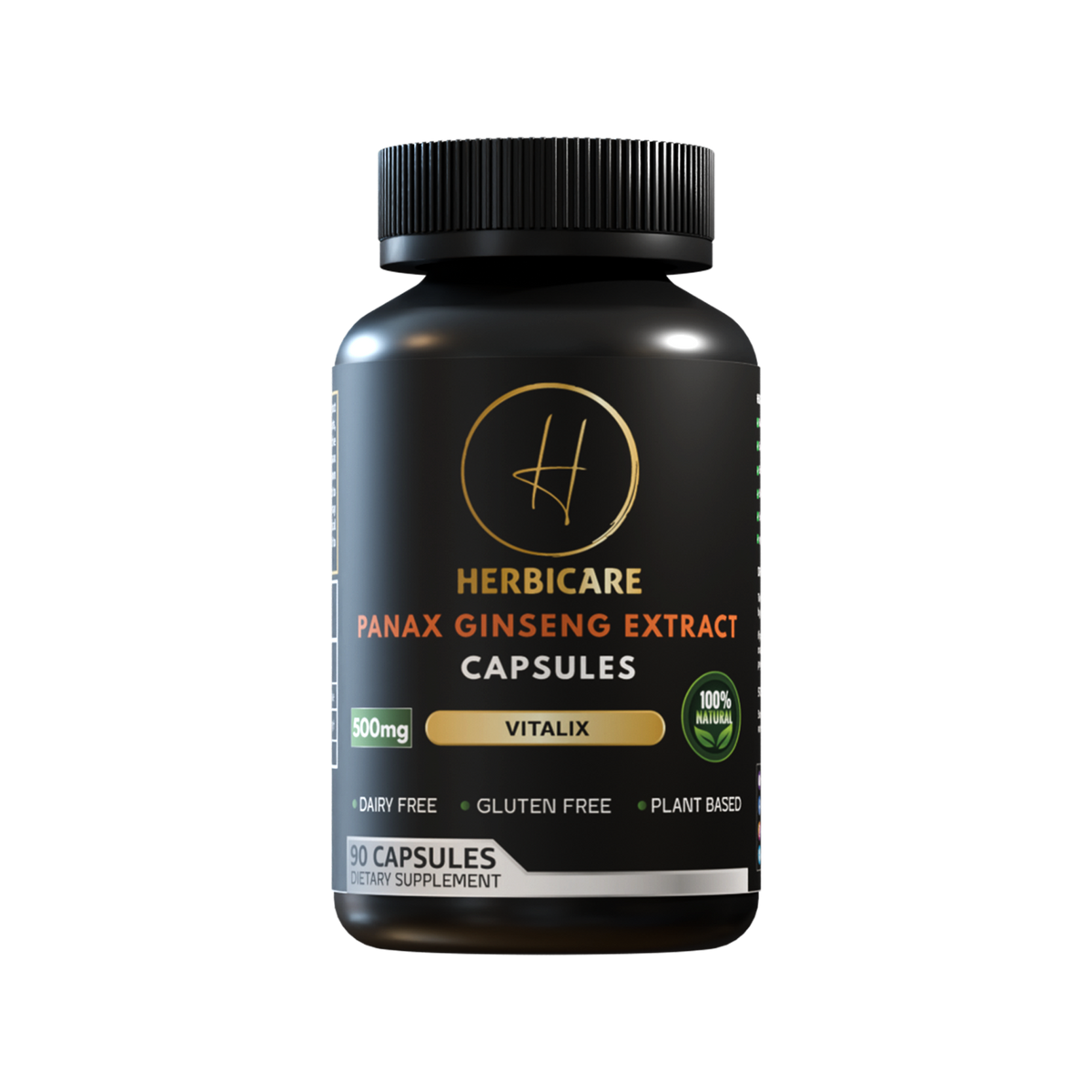 Herbicare Panax ginseng extract capsules, 90 count