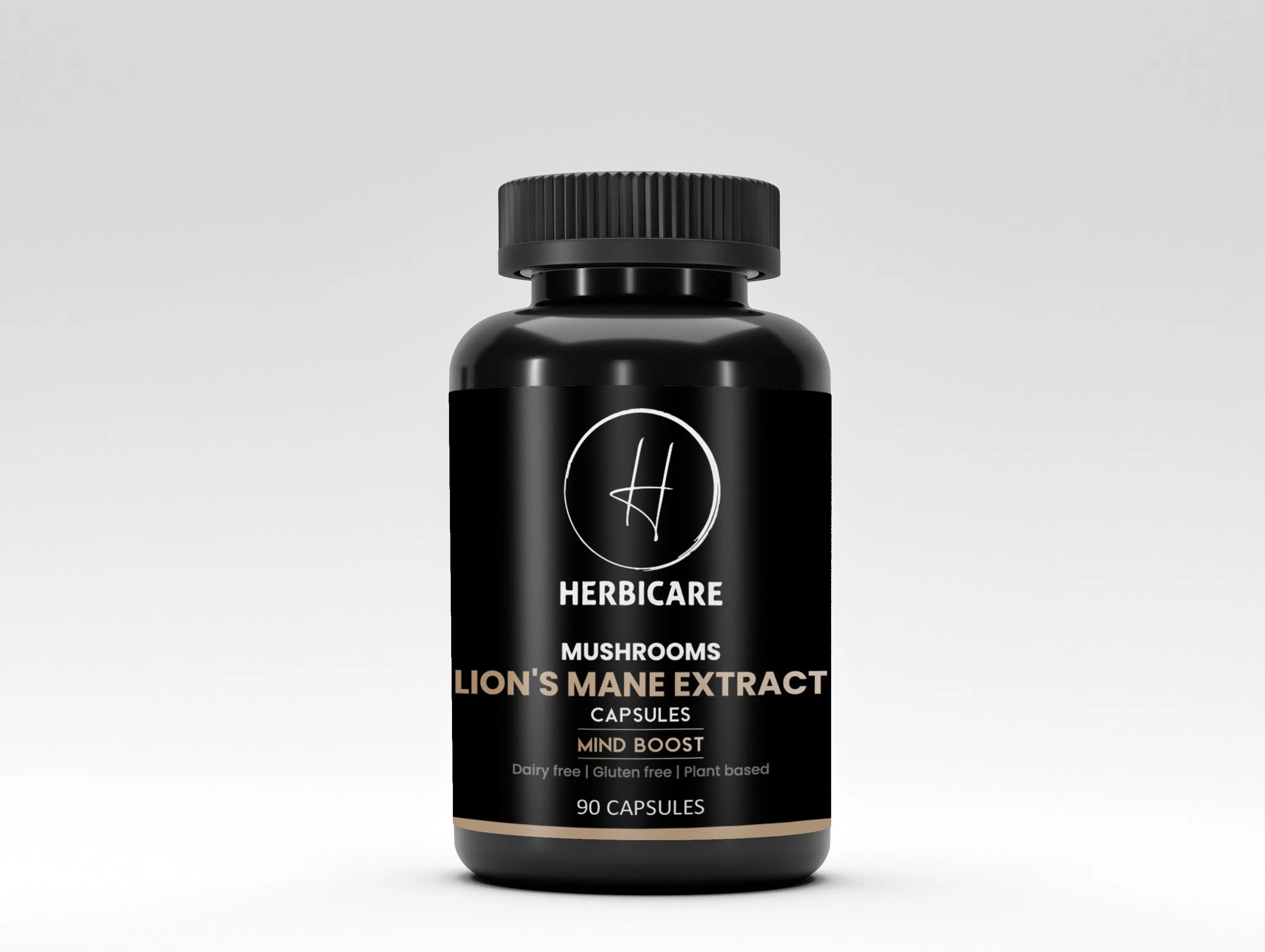 Herbicare Lion's Mane Extract 1000mg Capsules (90 Count) Veg Herbicare
