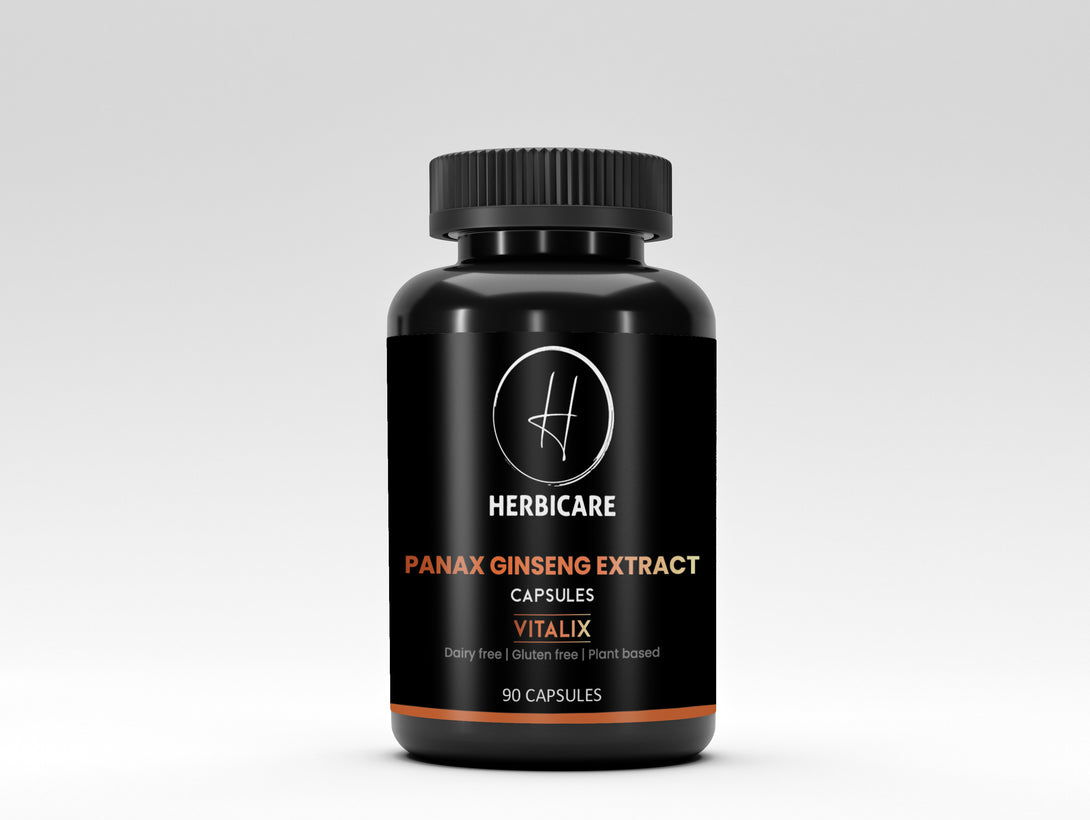 Herbicare Panax Ginseng Extract 1000mg Capsules (90 Count) Veg Herbicare