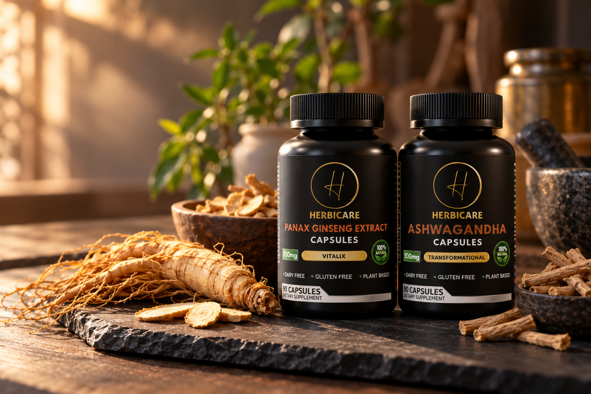 Root Classics Pair: Ashwagandha + Panax Ginseng