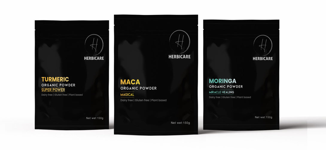 Herbicare moringa maca turmeric powder bundle