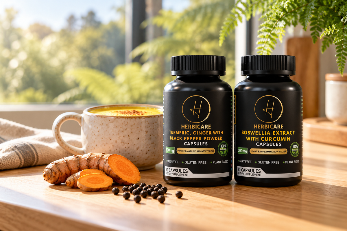 Golden Pair: Turmeric-Ginger-Pepper + Boswellia & Curcumin