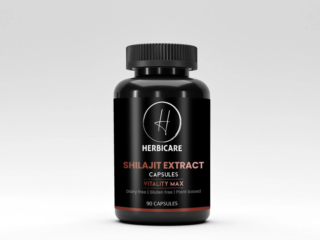 Herbicare Shilajit Extract Capsules 1000 mg (90 Count) Veg Herbicare