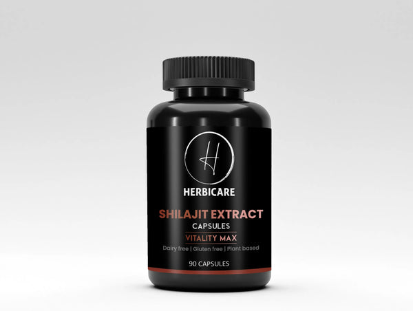 Herbicare Shilajit Extract Capsules 1000 mg (90 Count) Veg Herbicare